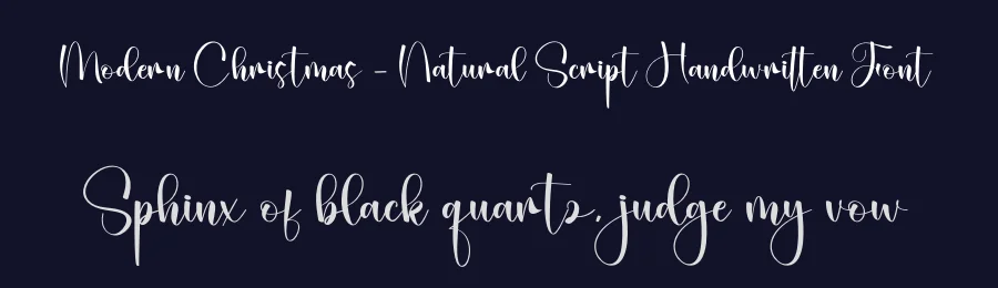 Modern Christmas – Natural Script Handwritten Font by creativeletter — Script Handwritten Font — thumbnail 2