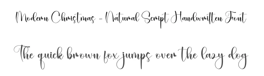 Modern Christmas – Natural Script Handwritten Font by creativeletter — Script Handwritten Font
