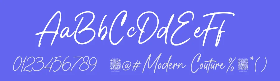 Modern Couture Font by Rochart — Script Handwritten Font — thumbnail 3