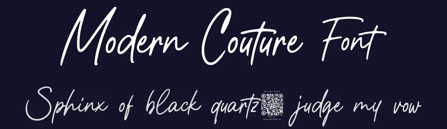 Modern Couture Font by Rochart — Script Handwritten Font — thumbnail 2