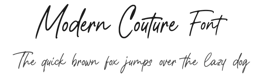 Modern Couture Font by Rochart — Script Handwritten Font