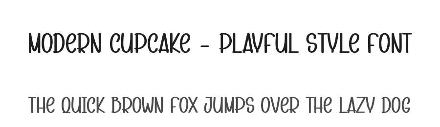 Modern Cupcake – Playful Style Font by andikastudio — Display Font