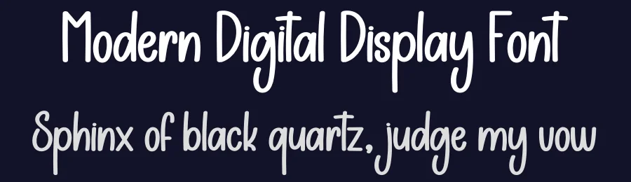 Modern Digital Display Font by creativeletter — Display Font — thumbnail 2