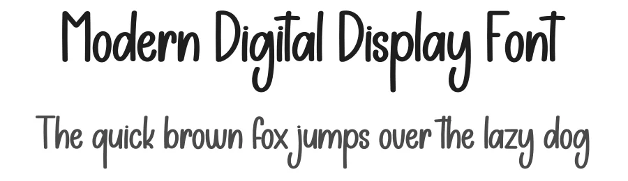 Modern Digital Display Font by creativeletter — Display Font