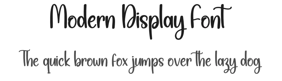 Modern Display Font by creativeletter — Display Font
