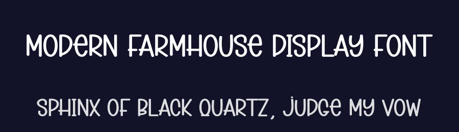 Modern Farmhouse Display Font by creativeletter — Display Font — thumbnail 2