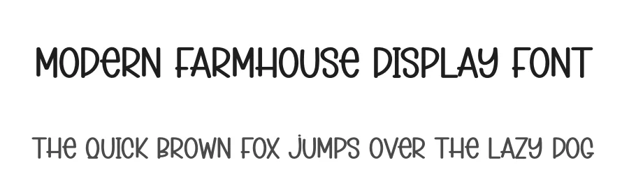 Modern Farmhouse Display Font by creativeletter — Display Font