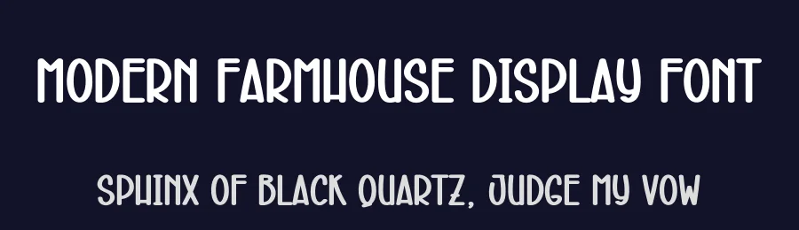 Modern Farmhouse Display Font by creativeletter — Display Font — thumbnail 2
