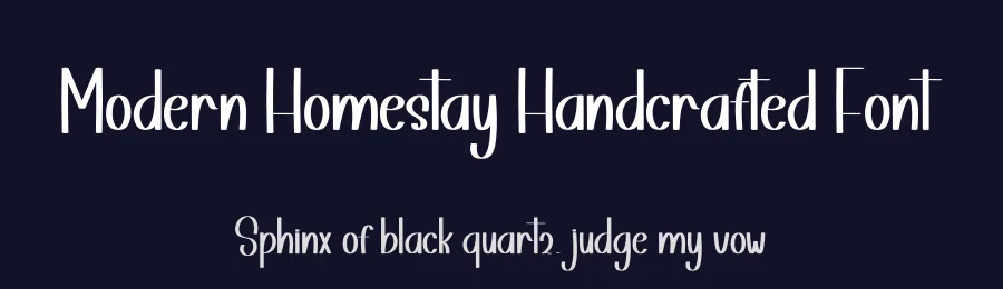 Modern Homestay Handcrafted Font by freshtypeink — Display Font — thumbnail 2