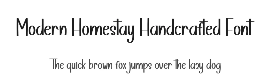 Modern Homestay Handcrafted Font by freshtypeink — Display Font
