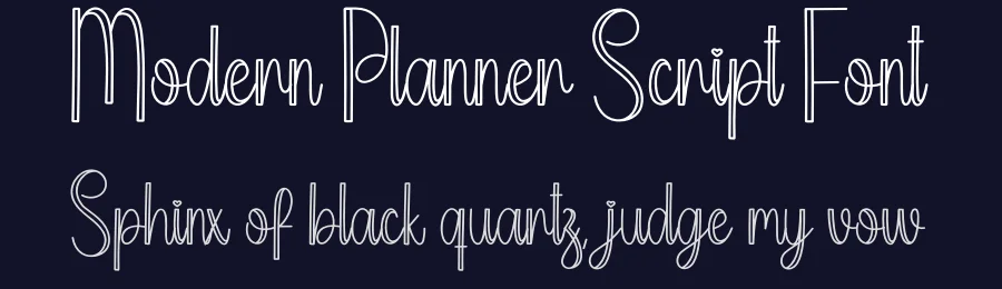 Modern Planner Script Font by creativeletter — Script Handwritten Font — thumbnail 2