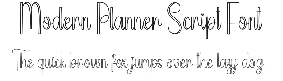 Modern Planner Script Font by creativeletter — Script Handwritten Font