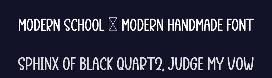 Modern School – Modern Handmade Font by inermediaSTUDIO — Display Font — thumbnail 2