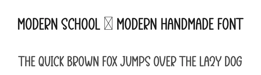 Modern School – Modern Handmade Font by inermediaSTUDIO — Display Font