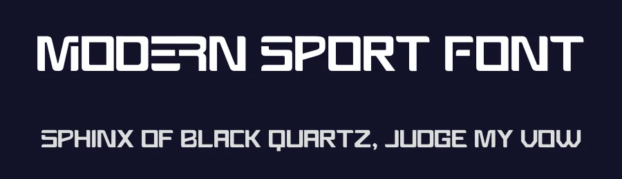 Modern Sport Font by Nirmana Visual — Display Font — thumbnail 2