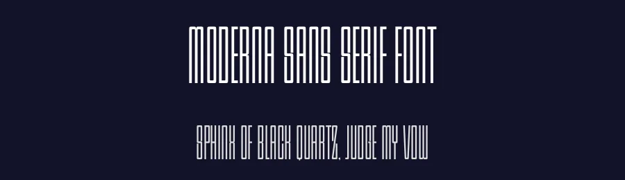 Moderna Sans Serif Font by Funtype — Decorative Font — thumbnail 2