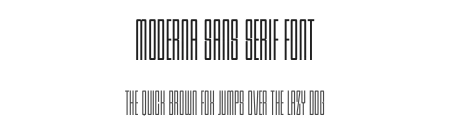 Moderna Sans Serif Font by Funtype — Decorative Font