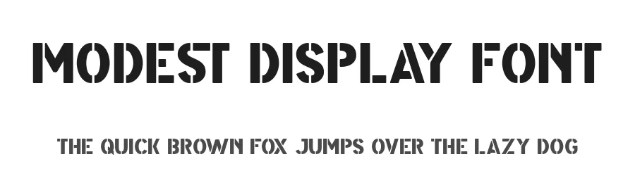 Modest Display Font by Creatype Studio — Display Font