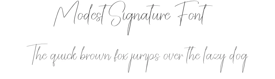 Modest Signature Font by creativeletter — Script Handwritten Font