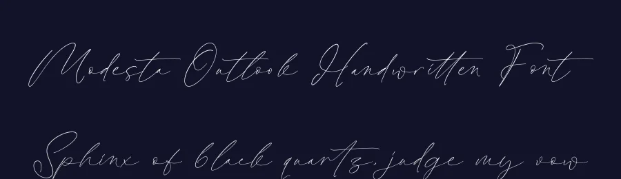 Modesta Outlook Handwritten Font by stylishtype.co — Script Handwritten Font — thumbnail 2