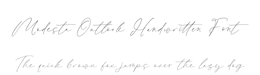 Modesta Outlook Handwritten Font by stylishtype.co — Script Handwritten Font