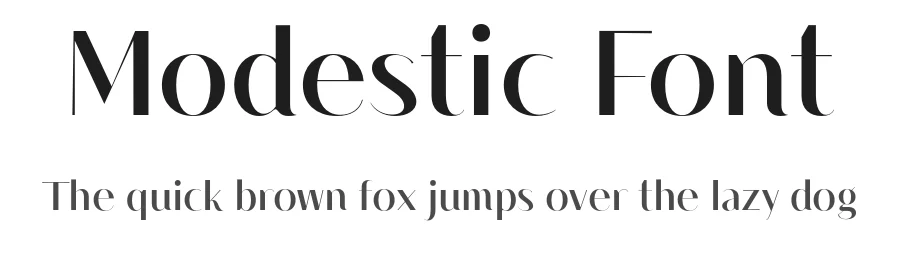 Modestic Font by Plotomad β Sans Serif Font