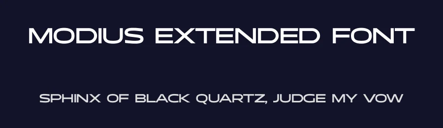 Modius Extended Font by typologic — Display Font — thumbnail 2