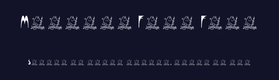 Modjazz Free Font by Letterlays — Decorative Font — thumbnail 2