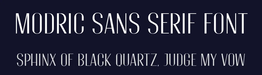Modric Sans Serif Font by Motokiwo — Sans Serif Font — thumbnail 2
