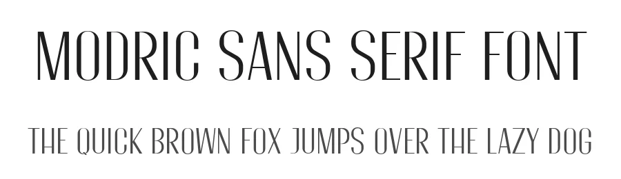 Modric Sans Serif Font by Motokiwo β Sans Serif Font