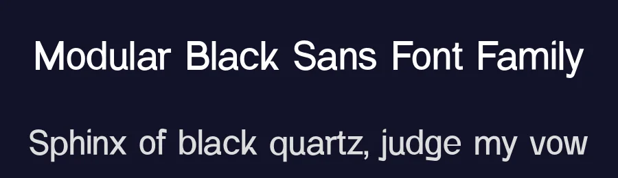 Modular Black Sans Font Family by UICreative — Sans Serif Font — thumbnail 2