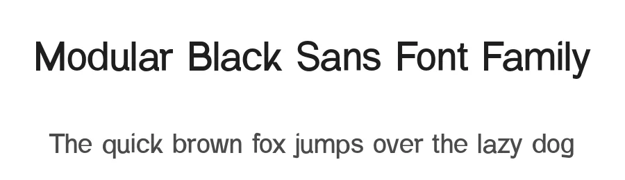 Modular Black Sans Font Family by UICreative — Sans Serif Font