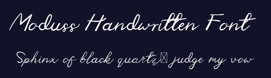 Moduss Handwritten Font by twinletter — Script Handwritten Font — thumbnail 2