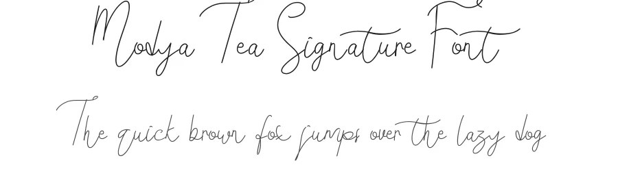 Modya Tea Signature Font by edricstudio — Script Handwritten Font