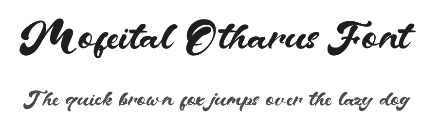 Mofeital Otharus Font by Dhabee — Script Handwritten Font