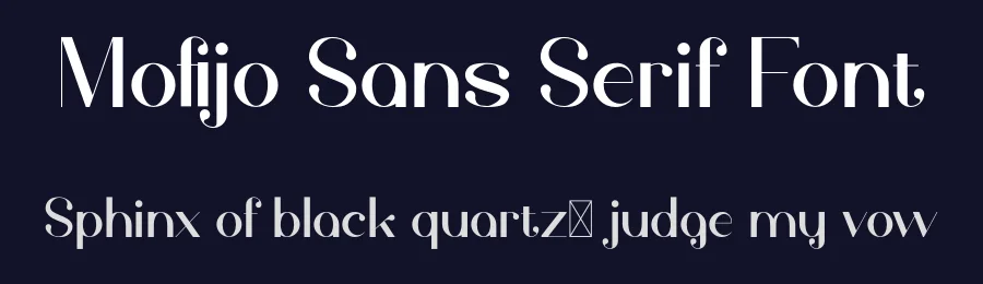 Mofijo Sans Serif Font by AmruID — Sans Serif Font — thumbnail 2