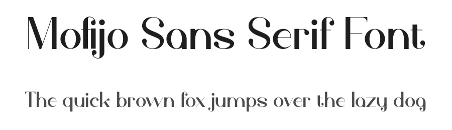 Mofijo Sans Serif Font by AmruID — Sans Serif Font