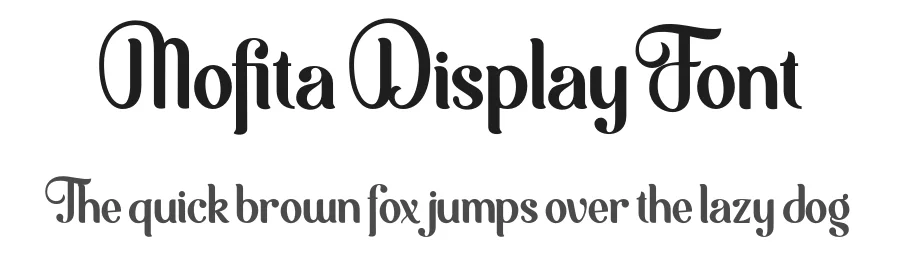Möfita Display Font by alit design — Display Font