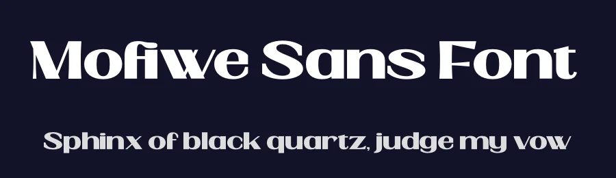 Mofiwe Sans Font by timelesstype.co — Display Font — thumbnail 2