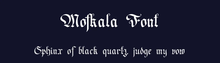 Mofkala Font by rvandtype — Blackletter Font — thumbnail 2