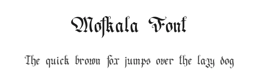 Mofkala Font by rvandtype — Blackletter Font