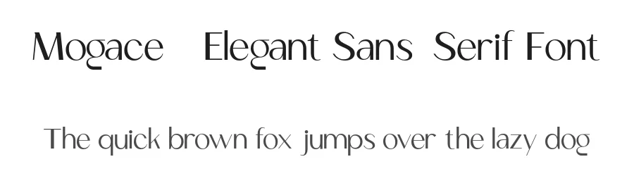 Mogace – Elegant Sans-Serif Font by roomspace.cl — Serif Font
