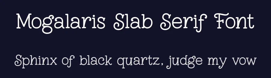 Mogalaris Slab Serif Font by Ghuroba Studio — Slab Serif Font — thumbnail 2