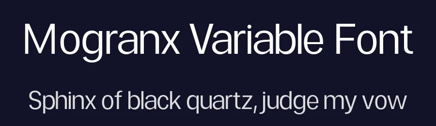 Mogranx Variable Font by Muhammad Nasir — Sans Serif Font — thumbnail 2
