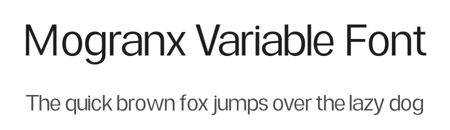 Mogranx Variable Font by Muhammad Nasir — Sans Serif Font