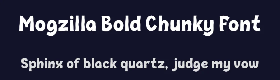 Mogzilla Bold Chunky Font by PutraCetol Studio — Display Font — thumbnail 2