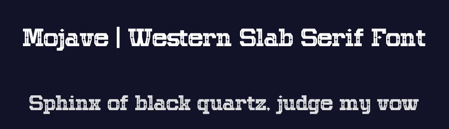 Mojave | Western Slab Serif Font by Gracetypestudio — Slab Serif Font — thumbnail 2