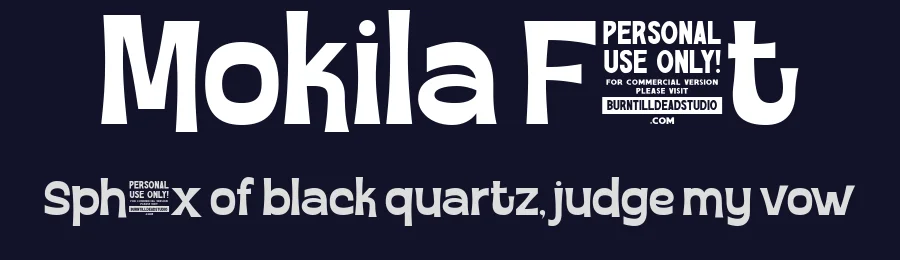 Mokila Font by burntilldead — Display Font — thumbnail 2