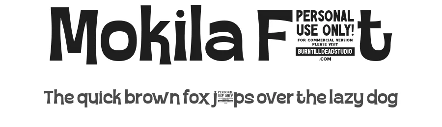 Mokila Font by burntilldead — Display Font