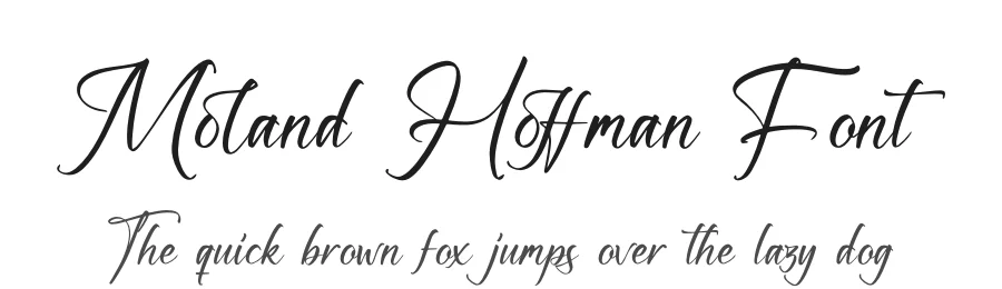 Moland Hoffman Font by glorytype — Script Handwritten Font